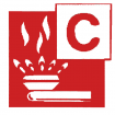 Symbol Brandklasse-C